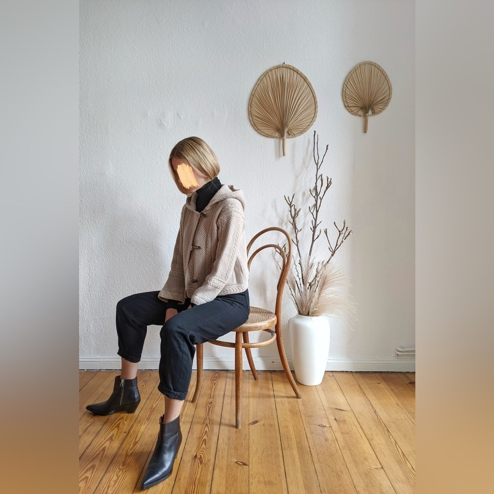 Max Mara Hooded Cardigan flare Hooded Knit Toggle sweater scandi chic ssense co - Picture 3 of 16